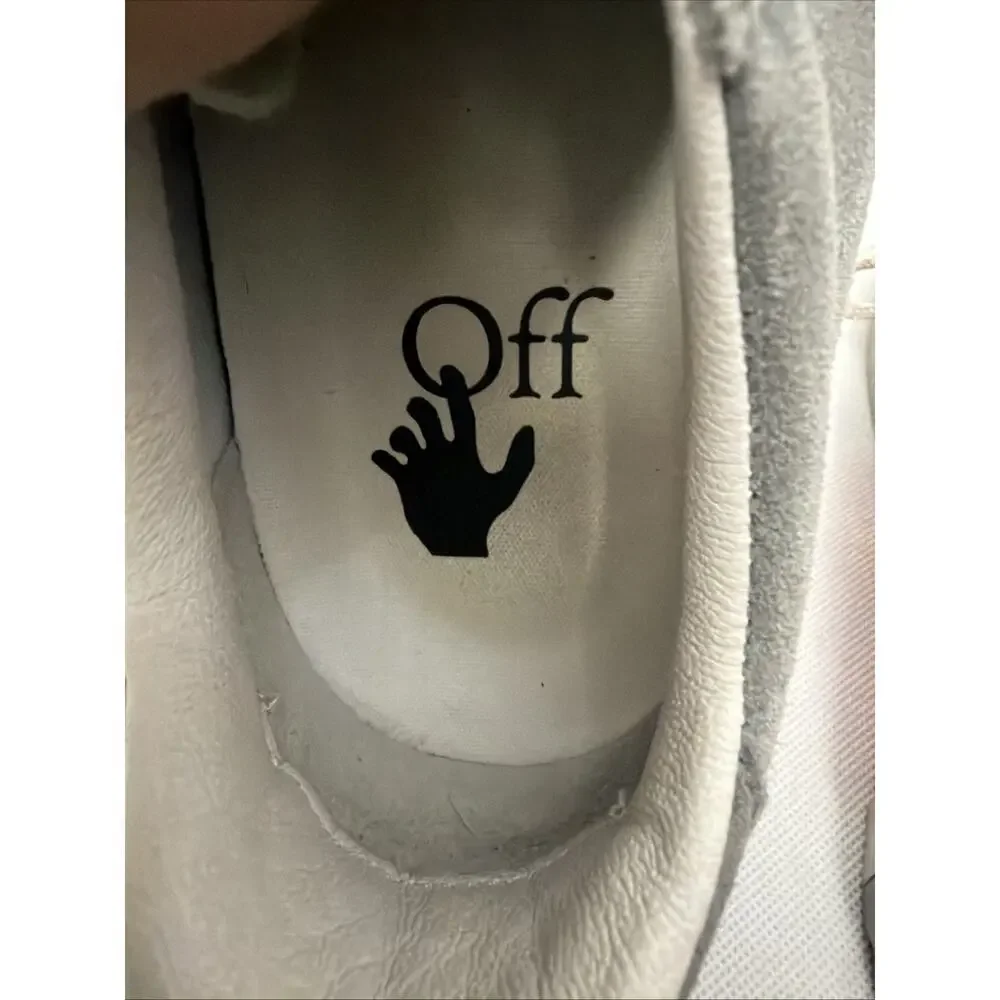 Off white vulcanized sneaker Gray size 42